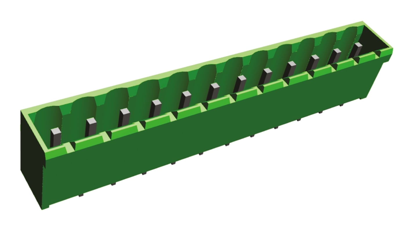 Wtyk PCB 12-pinowe raster: 5.0mm -rzędowe TE Connectivity Montaż na panelu Żeński 15.0A 300.0 V.