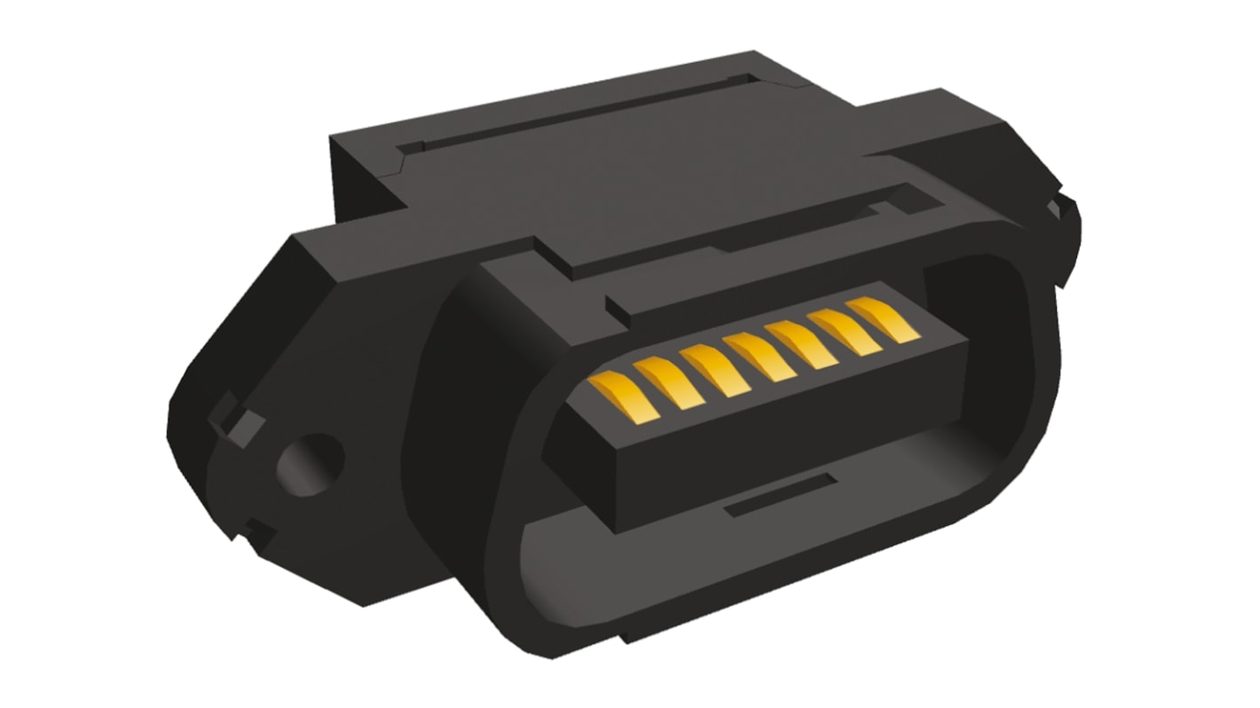 TE Connectivity CHAMP Latch IDC-Steckverbinder Stecker, gerade, 14-polig / 2-reihig, Raster 1.27mm