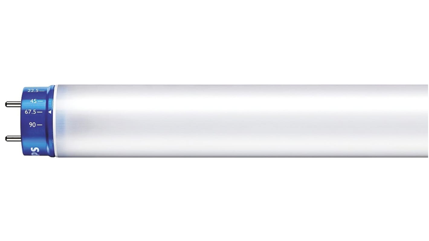 Philips T8 LED-Leuchtröhre, 100 → 240 V, 10,5 W / 950 lm, Warmweiß 3000K, G13-Sockel