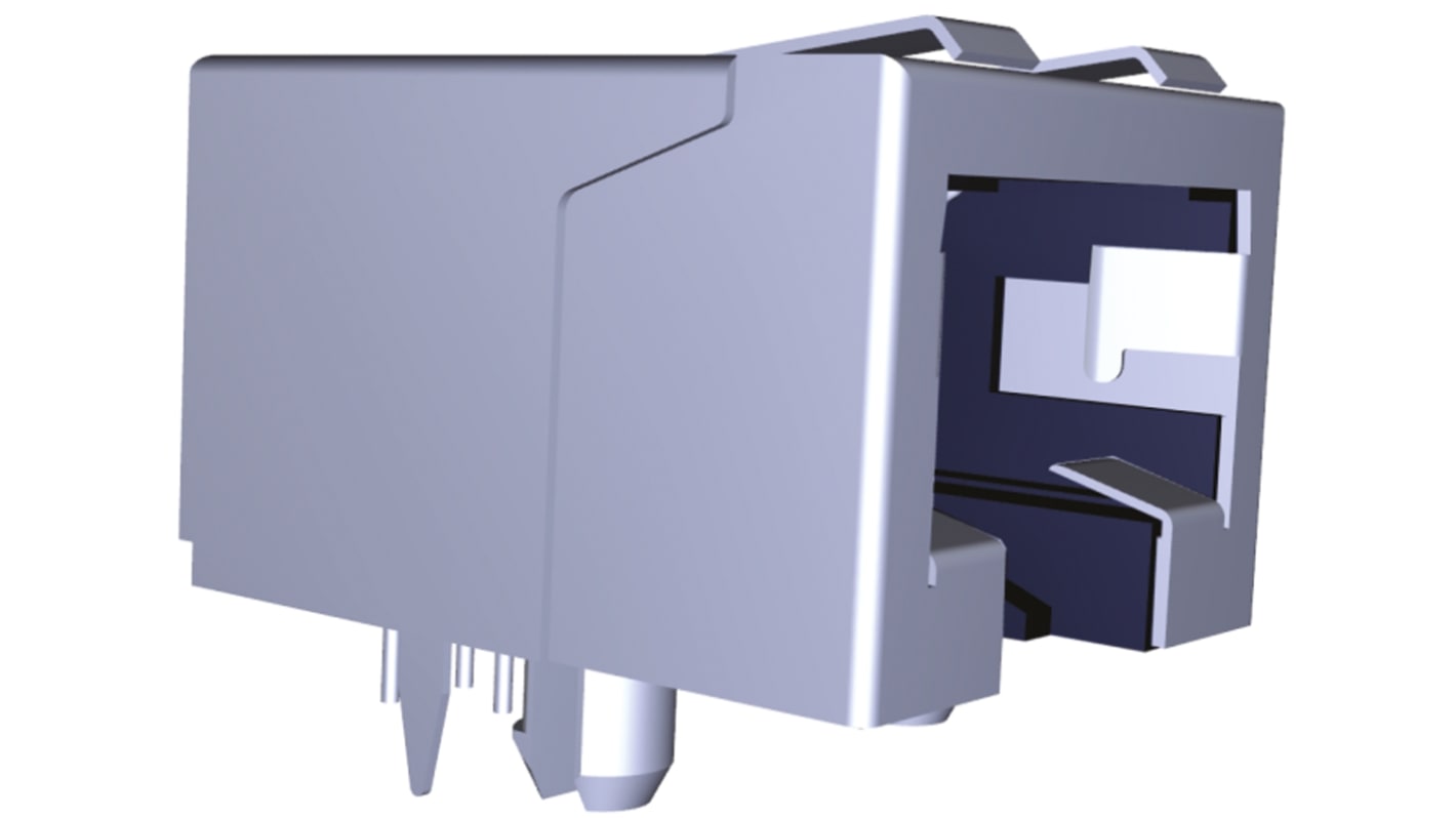 TE Connectivity 35338556 Cat.3 RJ45-Steckverbinder Buchse, 6-Port 8-polig Geschirmt PCB abgewinkelt