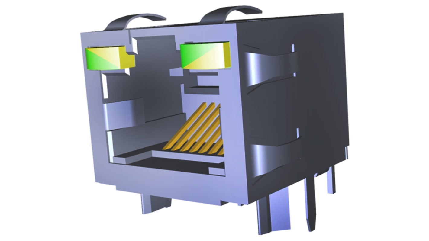 TE Connectivity 2406549 Series Female RJ45 Socket, PCB Mount, Cat5