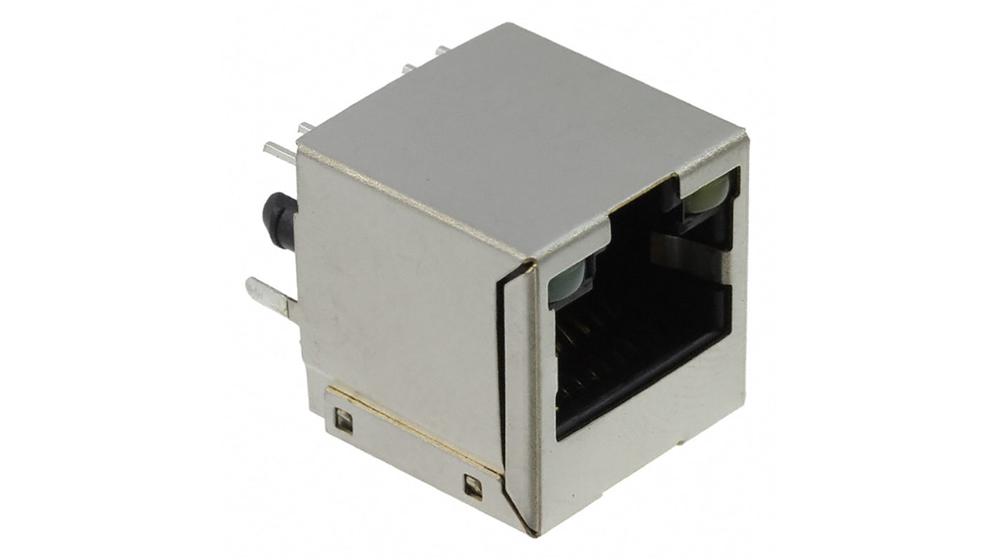 TE Connectivity 1734577 Cat.3 RJ45-Steckverbinder Buchse, 1-Port 8-polig Geschirmt PCB