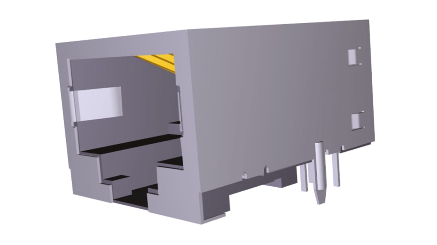 Connettore RJ45 Femmina TE Connectivity Cat5, 8 vie, Montaggio PCB