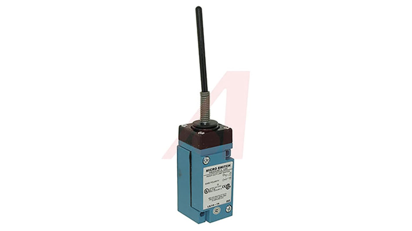 Honeywell HDLS Series Coil Spring Limit Switch, NO/NC, IP65, IP66, IP67, SPDT, Die Cast Zinc Housing, 600V ac Max, 10A