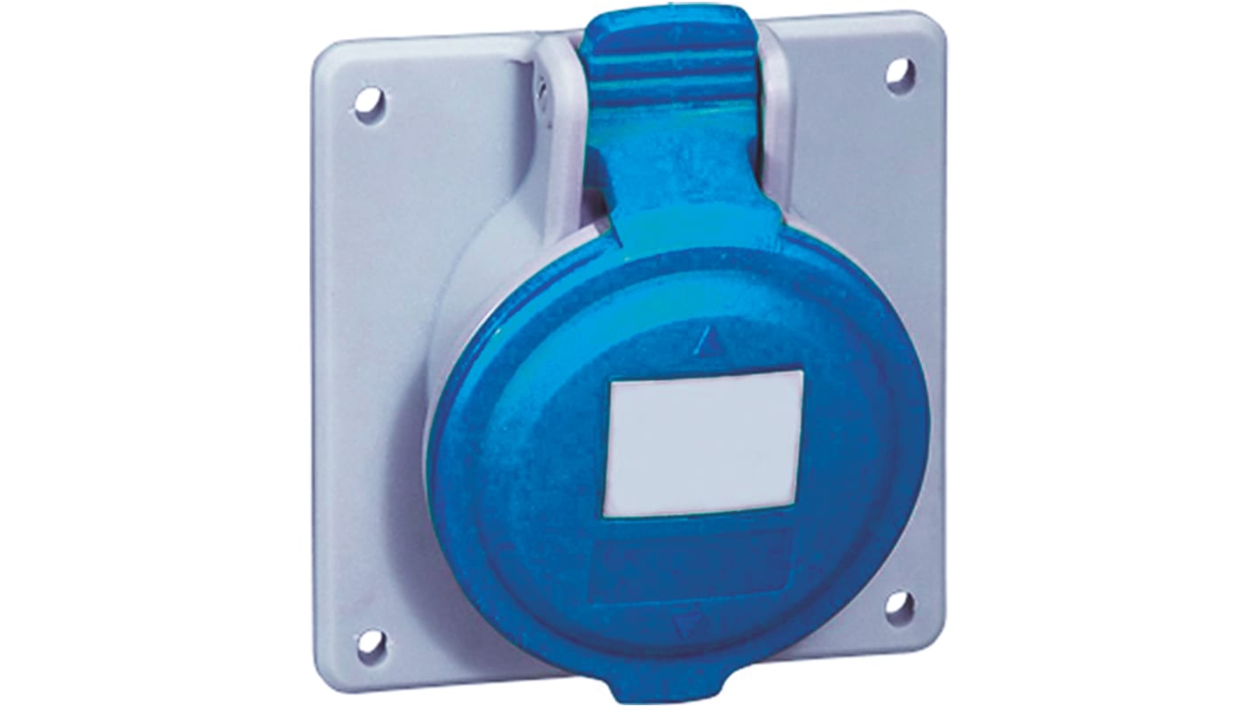5 551 84 Legrand, P17 Tempra Pro IP44 Blue Panel Mount 2P + E