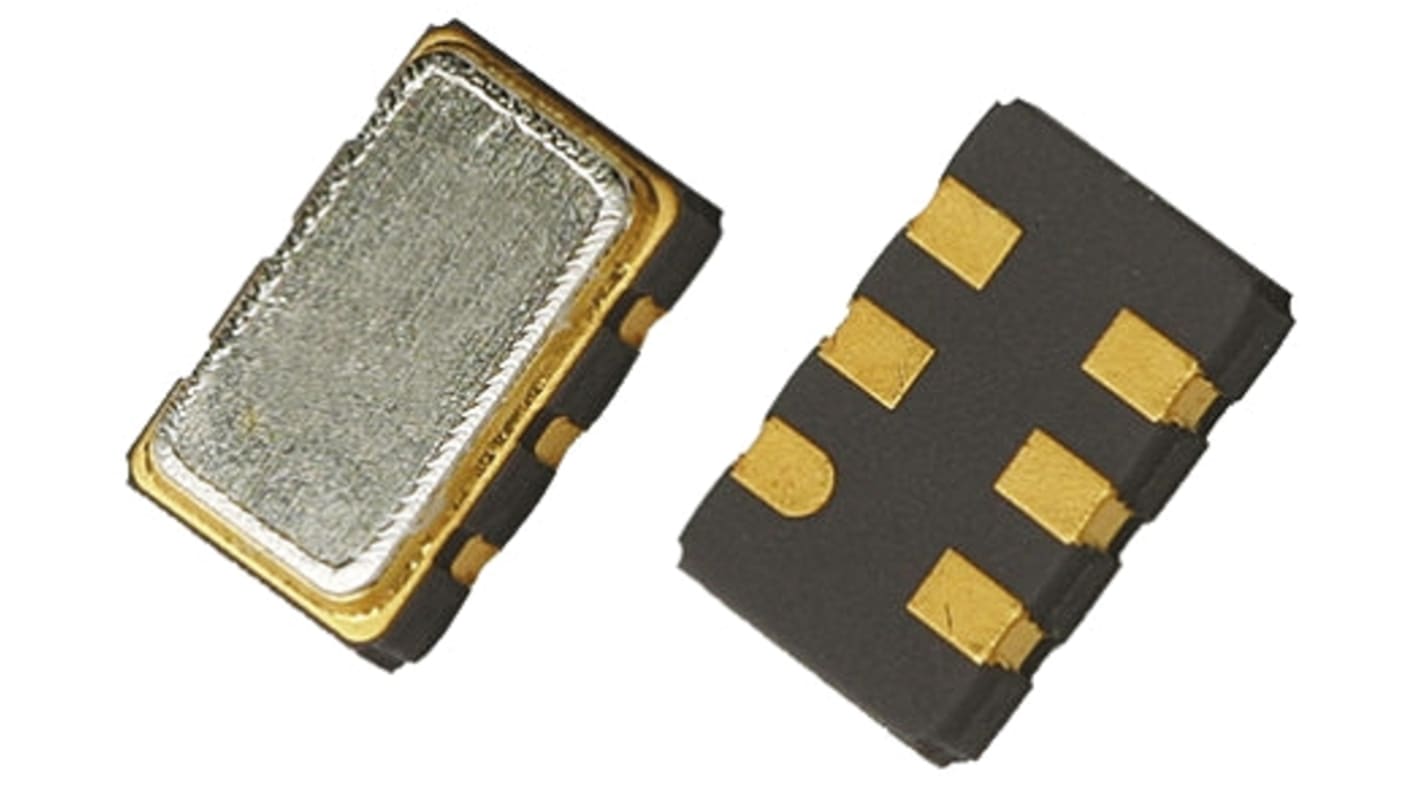 ON Semiconductor Oszcillátor, 6-tüskés, CLCC, 7 x 5 x 1.9mm MEMS cikkszám: NBXSBA020LNHTAG