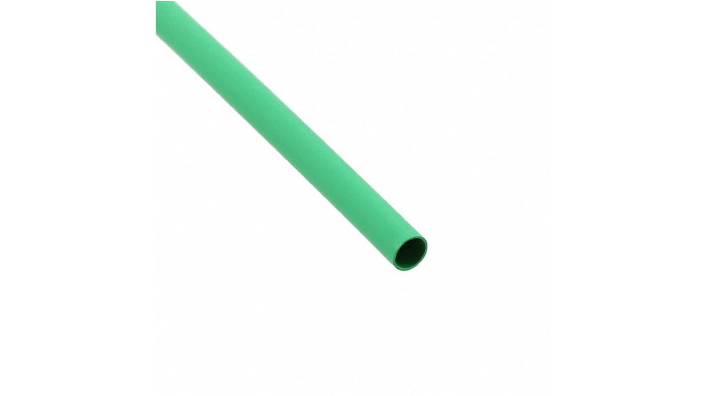 Tubo termorretráctil Alpha Wire de Poliolefina Verde, contracción 2:1, Ø 3.1mm, long. 152m