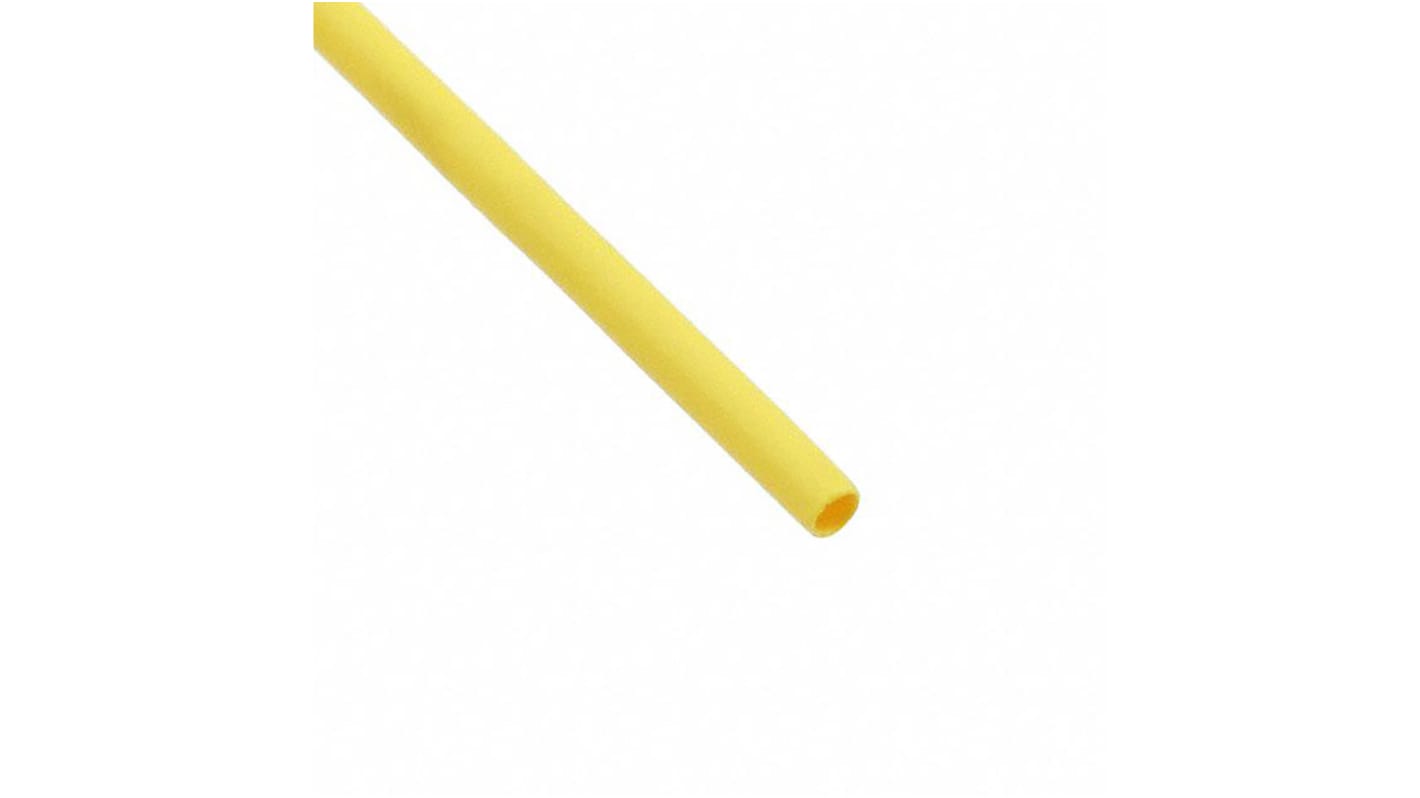Alpha Wire FIT Shrink Tubing Wärmeschrumpfschlauch, Polyolefin Gelb, Ø 9.5mm Schrumpfrate 2:1, Länge 60m