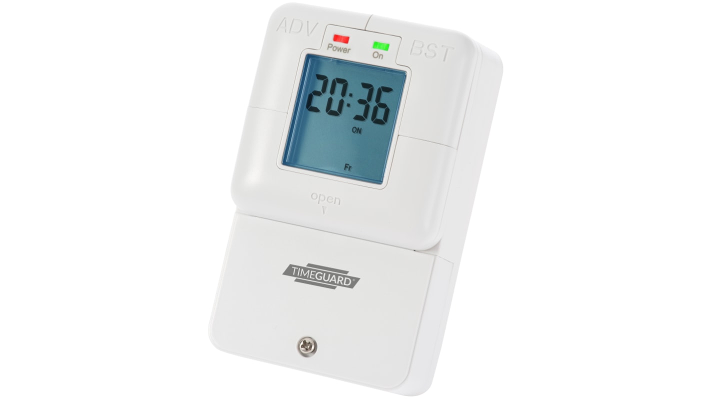 Wyłącznik czasowy 1-kanałowy Cyfrowe 230 V AC Timeguard SPNO Śruba