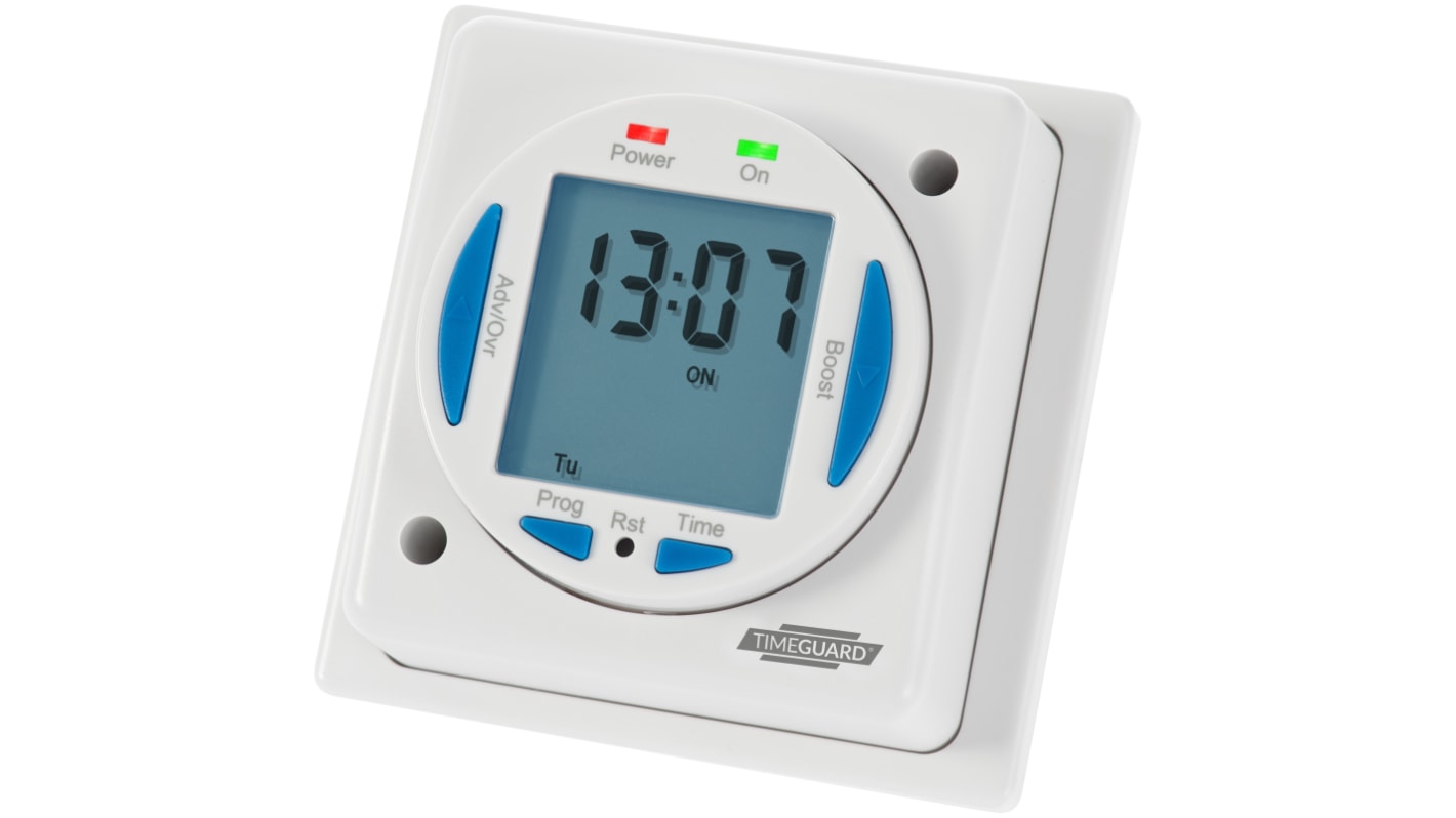 Wyłącznik czasowy 1-kanałowy Cyfrowe 230 V AC Timeguard SPNO Śruba