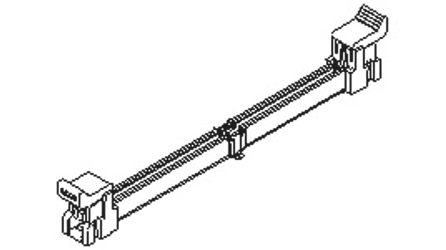 Zoccolo DIMM, Molex, passo 0.6mm, 244 vie Montaggio superficiale DDR2, 30,0 V., 1.0A 2001 87782