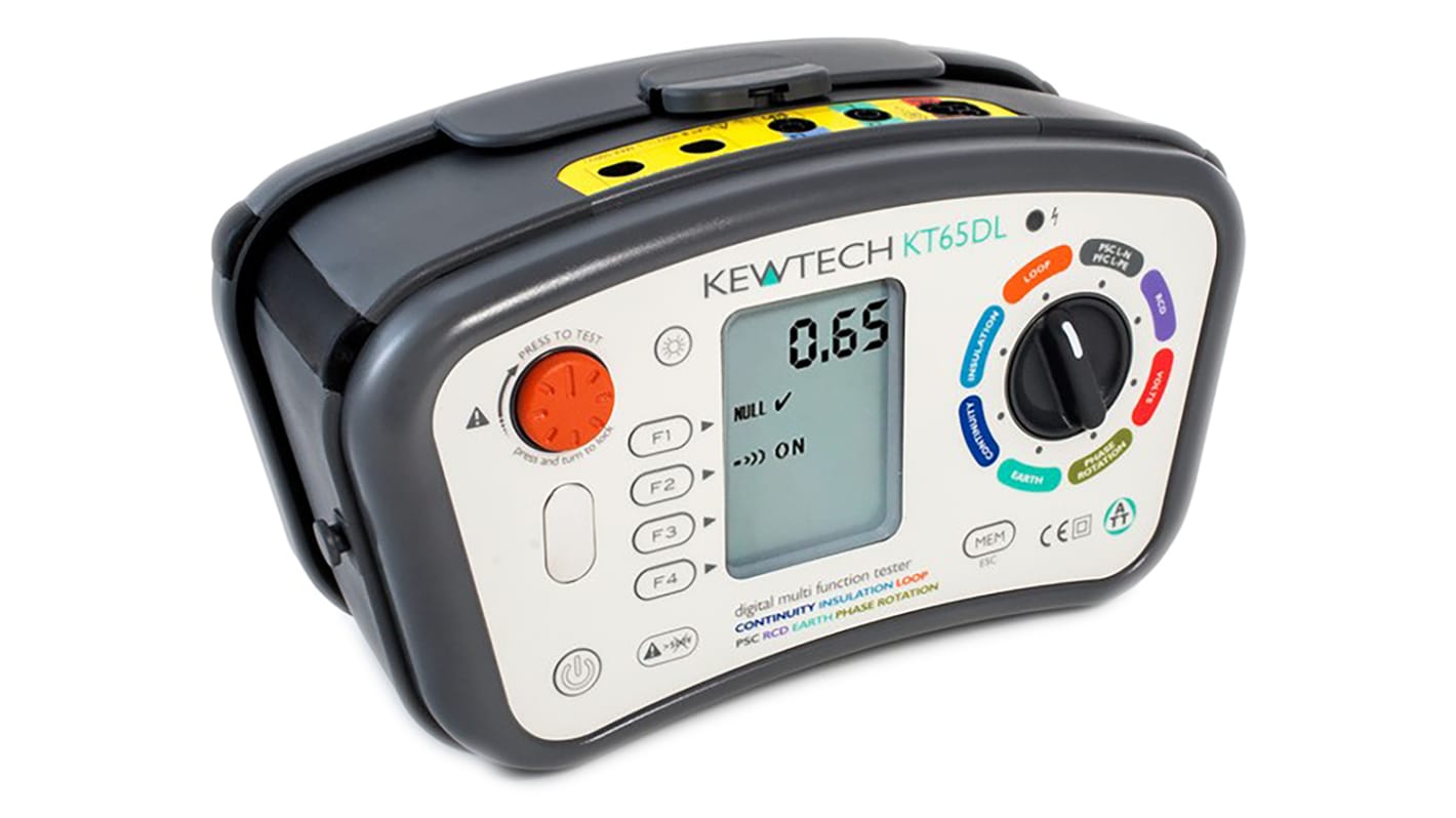 Kewtech Corporation KT65DL Multifunction Tester, 100V , Earth ...