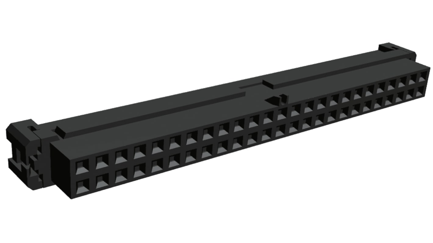 TE Connectivity 50-Way IDC Connector Socket for Cable Mount, 2-Row