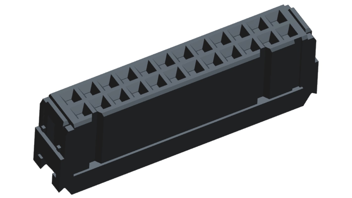 TE Connectivity, AMP-LATCH Novo, IDC-stik, Lige, 24-Polet Hun, 2 Rækker, Pitch: 2.54mm, Kabelmontering