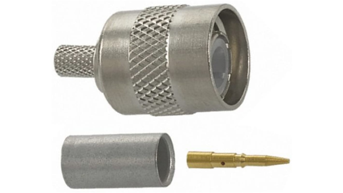 TE Connectivity, Plug Cable Mount TNC Connector, 50Ω, Crimp Termination, Straight Body