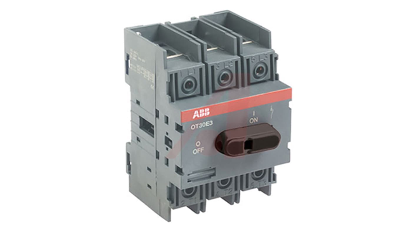 ABB 3P Pole Isolator Switch - 30A Maximum Current, 15kW Power Rating