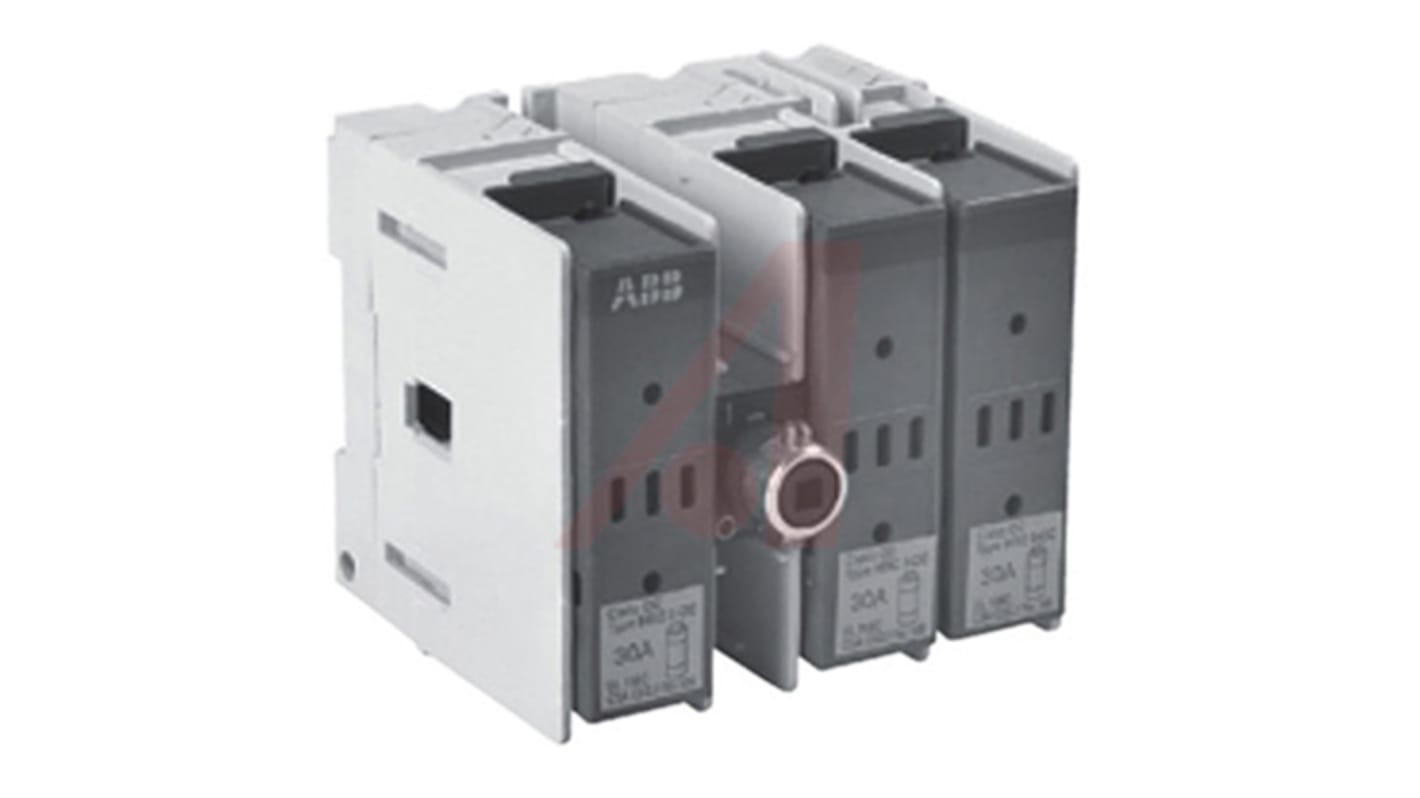ABB 3P Pole Isolator Switch - 30A Maximum Current, 22kW Power Rating