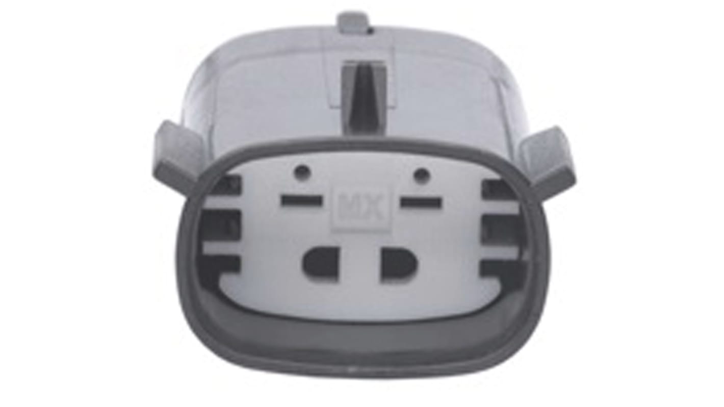 Conector con contactos de crimpado Molex 19433-0013 2 contactos, Negro