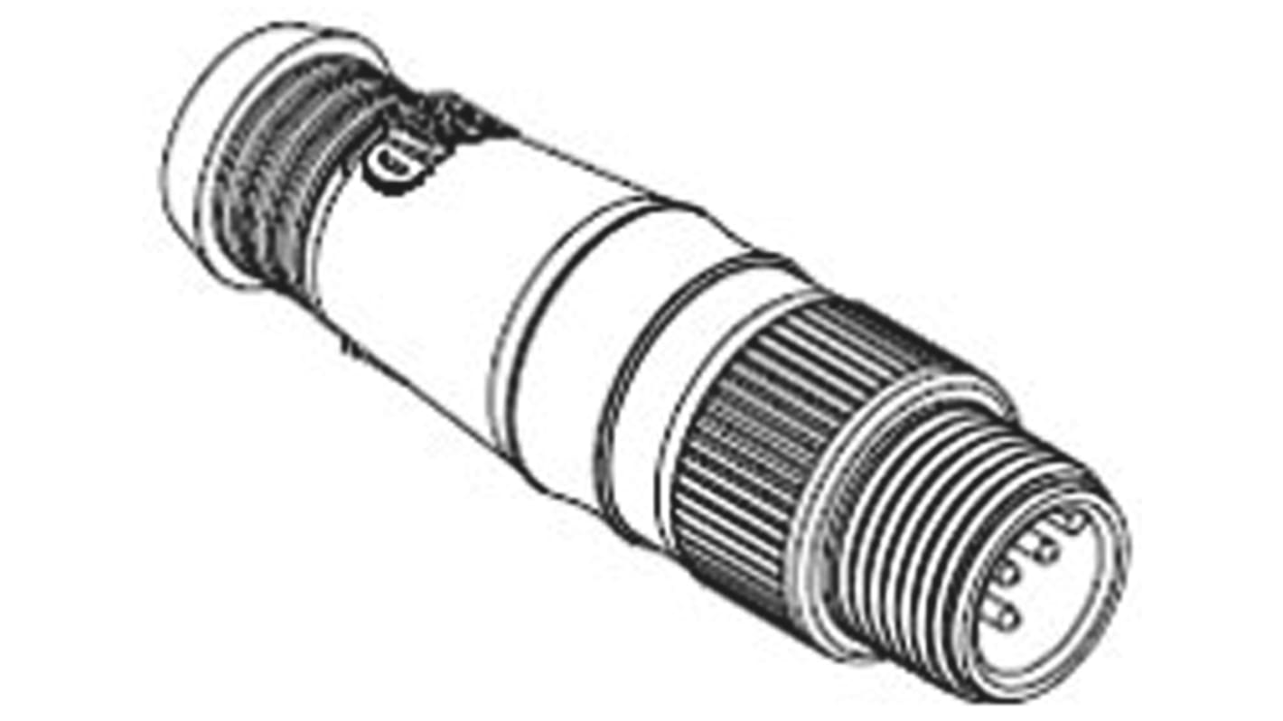 Molex Circular Connector, 5 Contacts, Cable Mount, M12 Connector, Plug, Male, IP67, Micro-Change Series