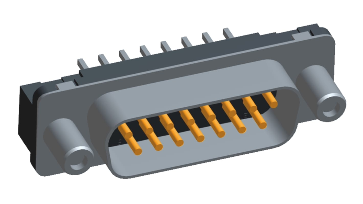 Connettore D-Sub TE Connectivity, Maschio, 15 vie, terminazione a saldare