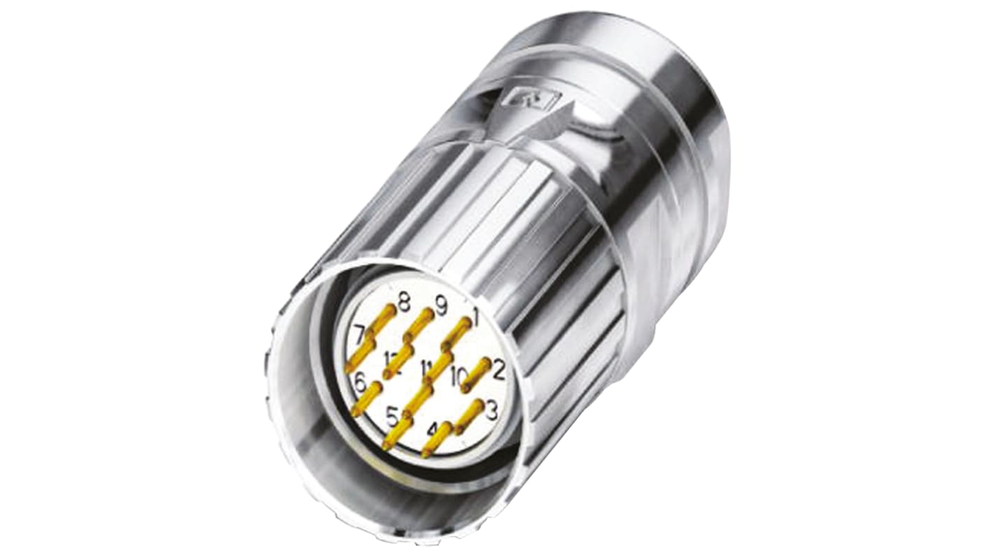 1619763 Phoenix Contact Circular Connector, 12 Contacts, Cable Mount