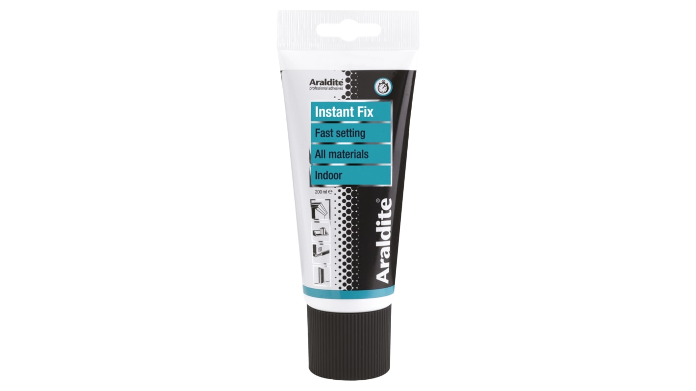 Instant Fix Acrylklebstoff Paste, Tube 200 ml, für Ziegel, Keramik, Beton, Glas, Metall, Putz, Kunststoff, Polystyrol,