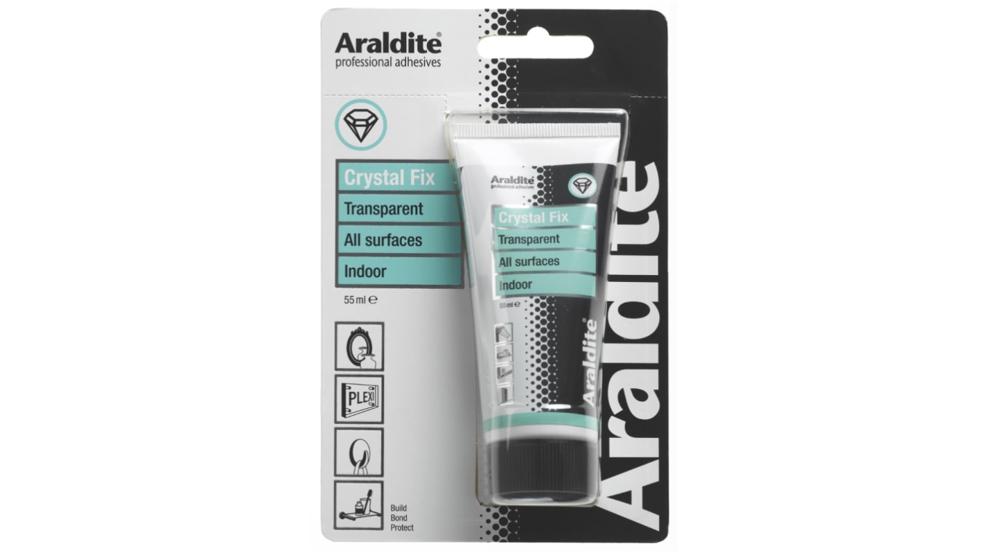 Araldite Chrystal Fix Paste Adhesive, 55 ml