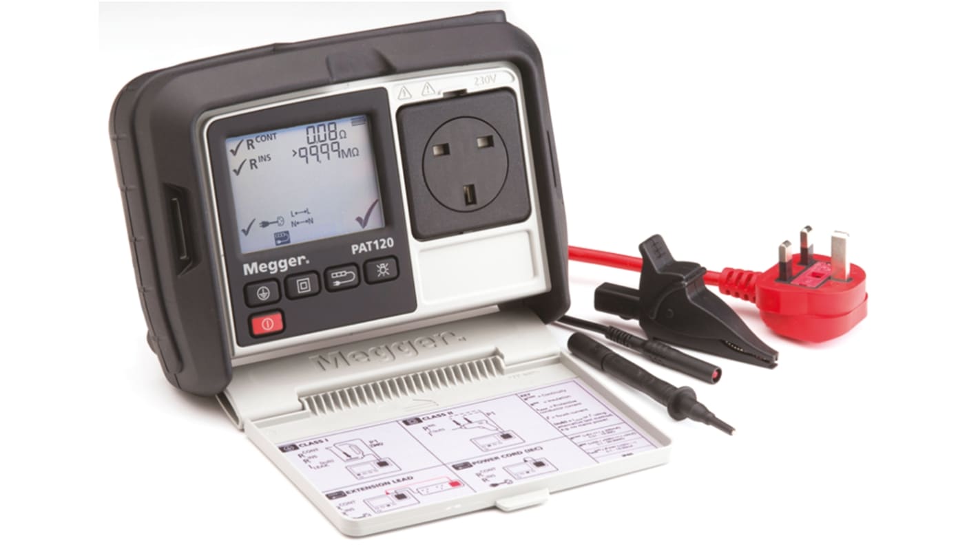 1003062 Megger PAT120UK PAT Tester, Class I, Class II Test Type