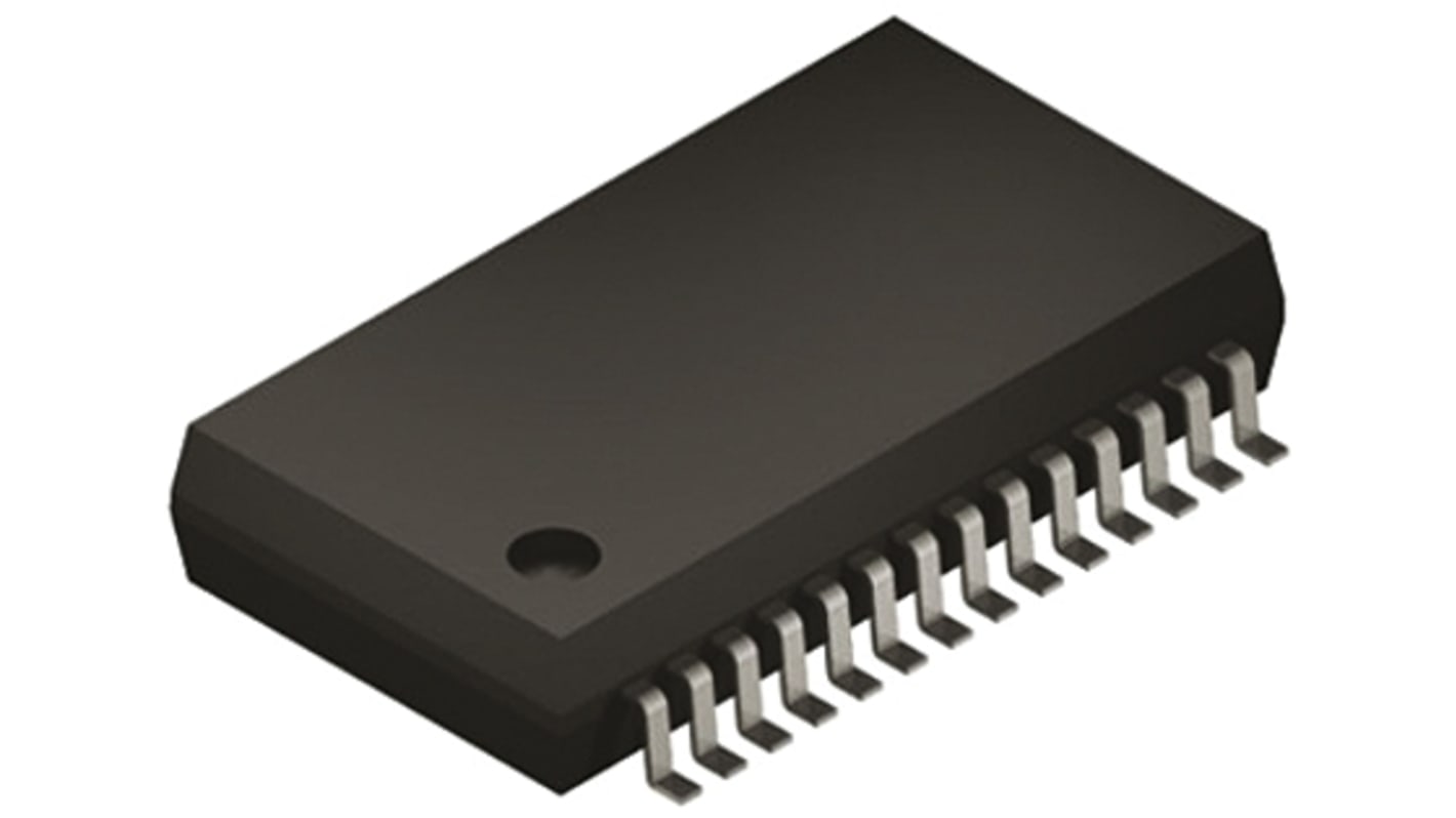 Microcontrolador Microchip PIC32MX150F128B-I/SS, núcleo PIC de 32bit, RAM 32 kB, 50MHZ, SSOP de 28 pines