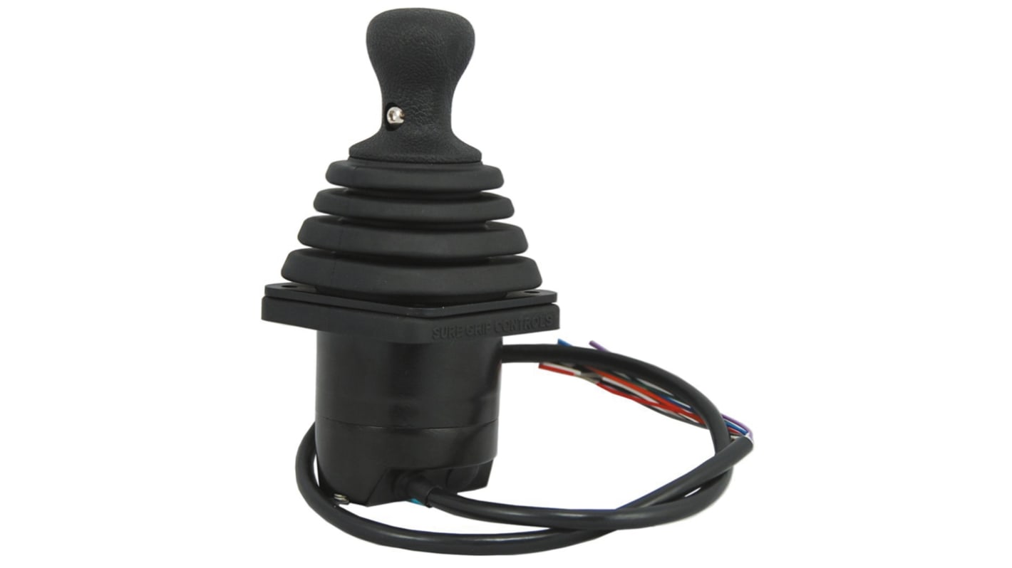 Suregrip 2-Achsen-Joystick, 2-Achsen Zwei Achsen, proportional / 2 mA, IP55, IP64 Griff Typ Hebel