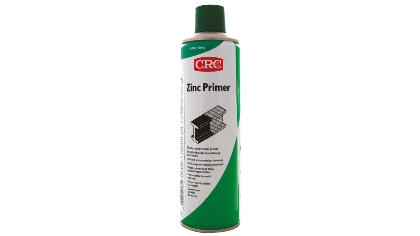 Aerosol imprimador de zinc CRC ZINC PRIMER de color Gris, de 500ml