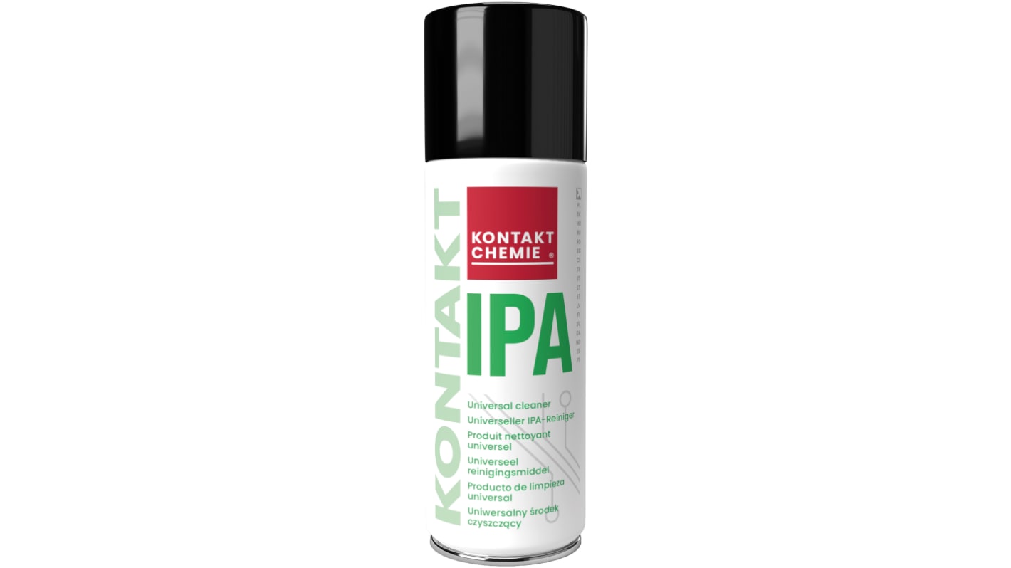 Alcohol isopropílico (IPA) Kontakt Chemie KONTAKT IPA, Aerosol de 200 ml para Sistema eléctrico, mecánica de precisión,