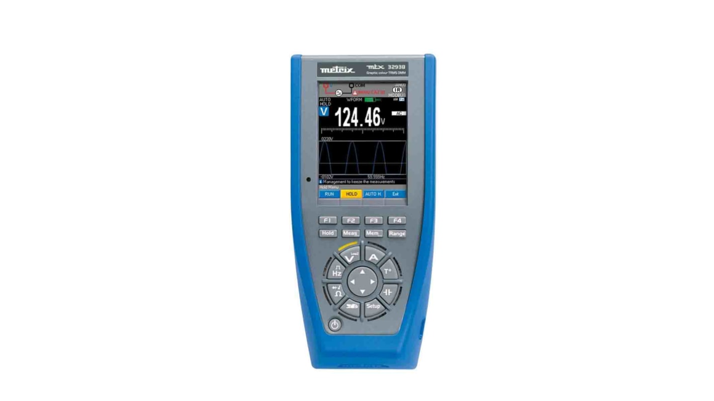 Metrix MTX 3293B HandDigital Multimeter, CAT III, CAT IV 1000V ac / 100A ac, 100MΩ