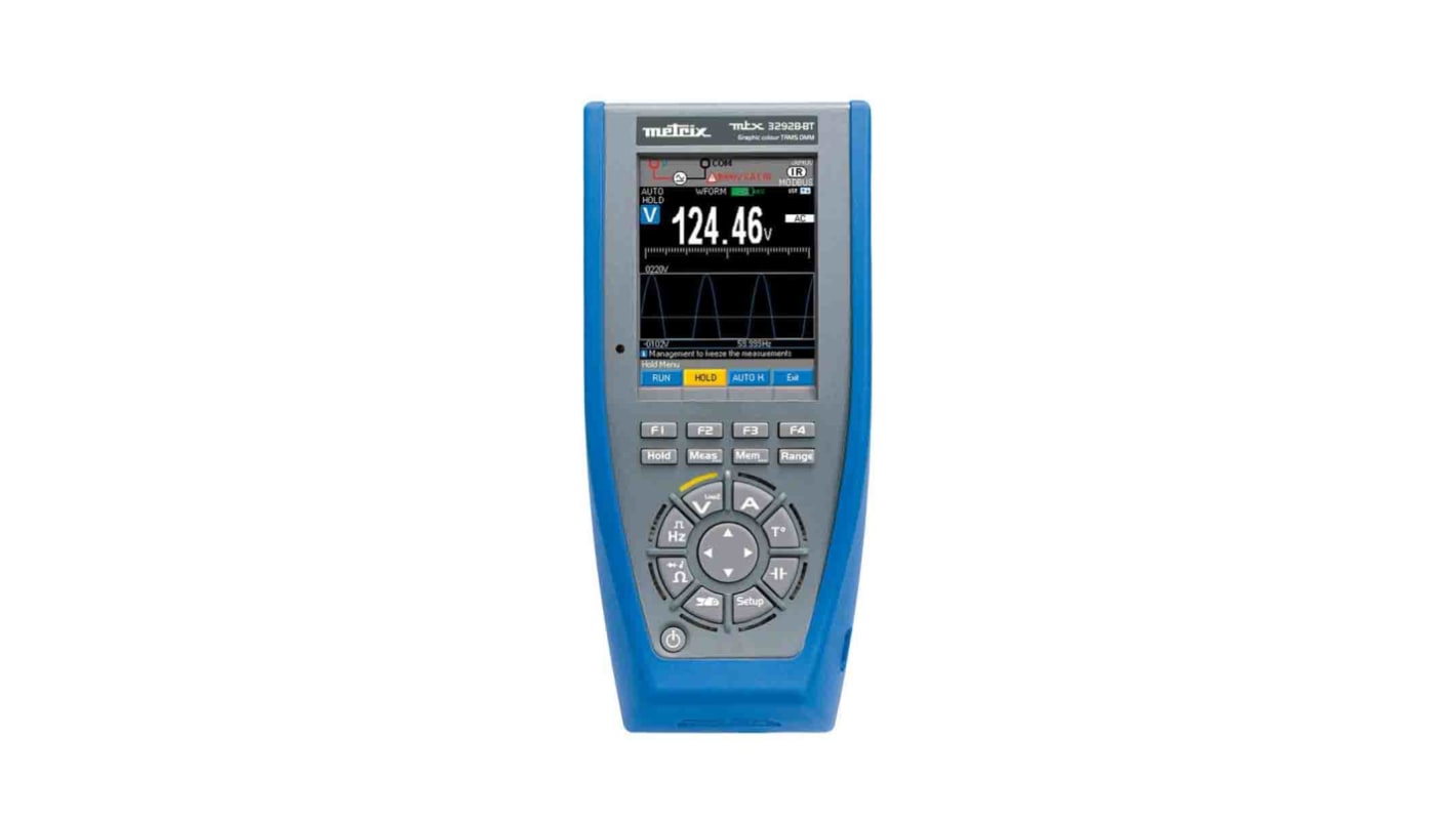 Metrix 3292 Handheld Digital Multimeter, True RMS, 100A ac Max, 100A dc Max, 1000V ac Max - RS Calibrated