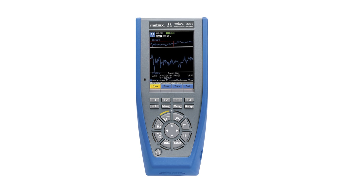 Metrix VDI 3292 Hand Digital Multimeter, CAT III, CAT IV 1000V ac / 100A ac, 100MΩ