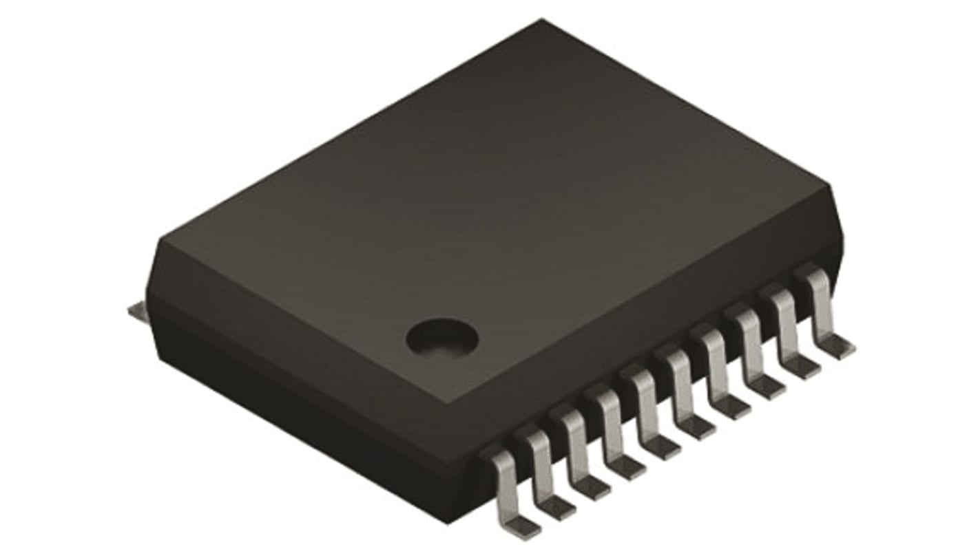 MCP2210-I/SS, USB til SPI-bro, USB 2.0, 1-TX, 1-RX, 1-TRX, 12Mbit/s, 20 ben, SSOP