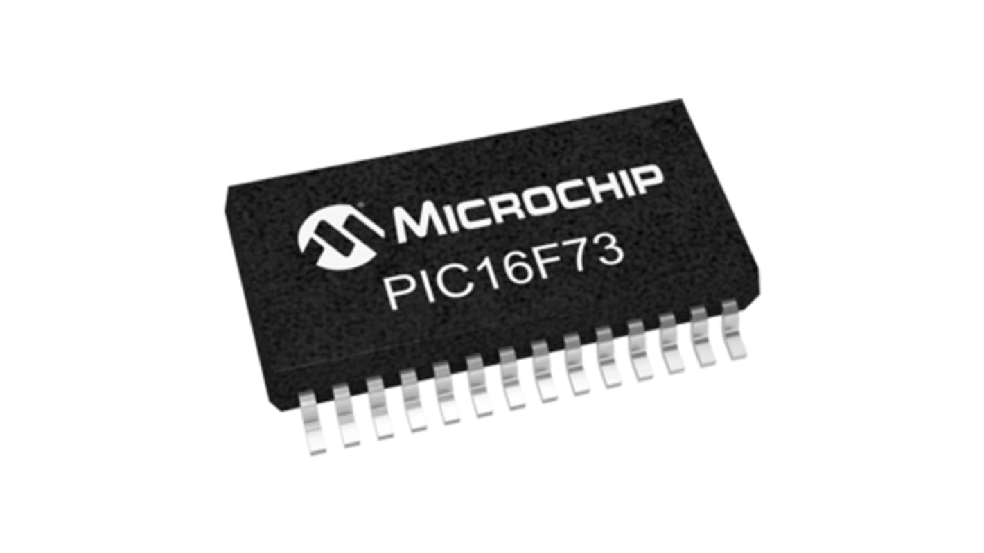 Microcontrôleur, 8bit, 192 B RAM, 4,096 ko, 20MHz, SSOP 28, série PIC16F