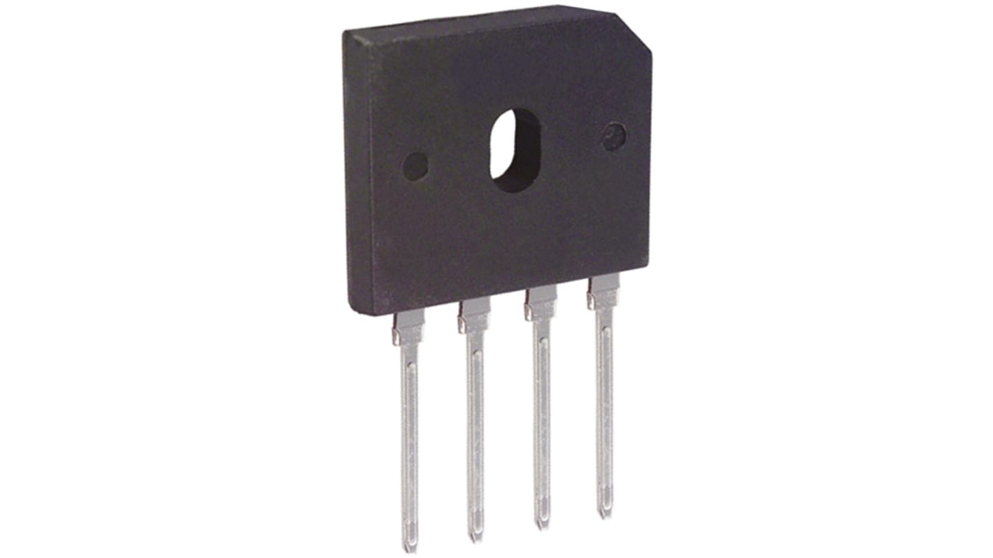 DiodesZetex Brückengleichrichter, 1-phasig 6A 400V THT 1V GBU 4-Pin 500μA