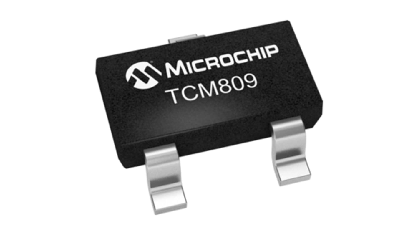 Microchip TCM809JENB713, Processor Supervisor 4V 3-Pin, SOT-23B