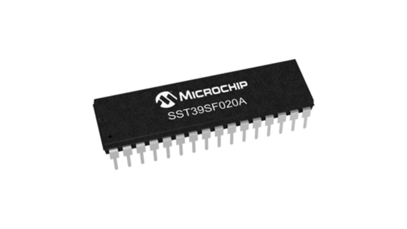 Paměť Flash SST39SF020A-70-4C-PHE, Paralelní, 2MB 256K x 8 bitů 70ns, počet kolíků: 32, PDIP, 4,5 V až 5,5 V