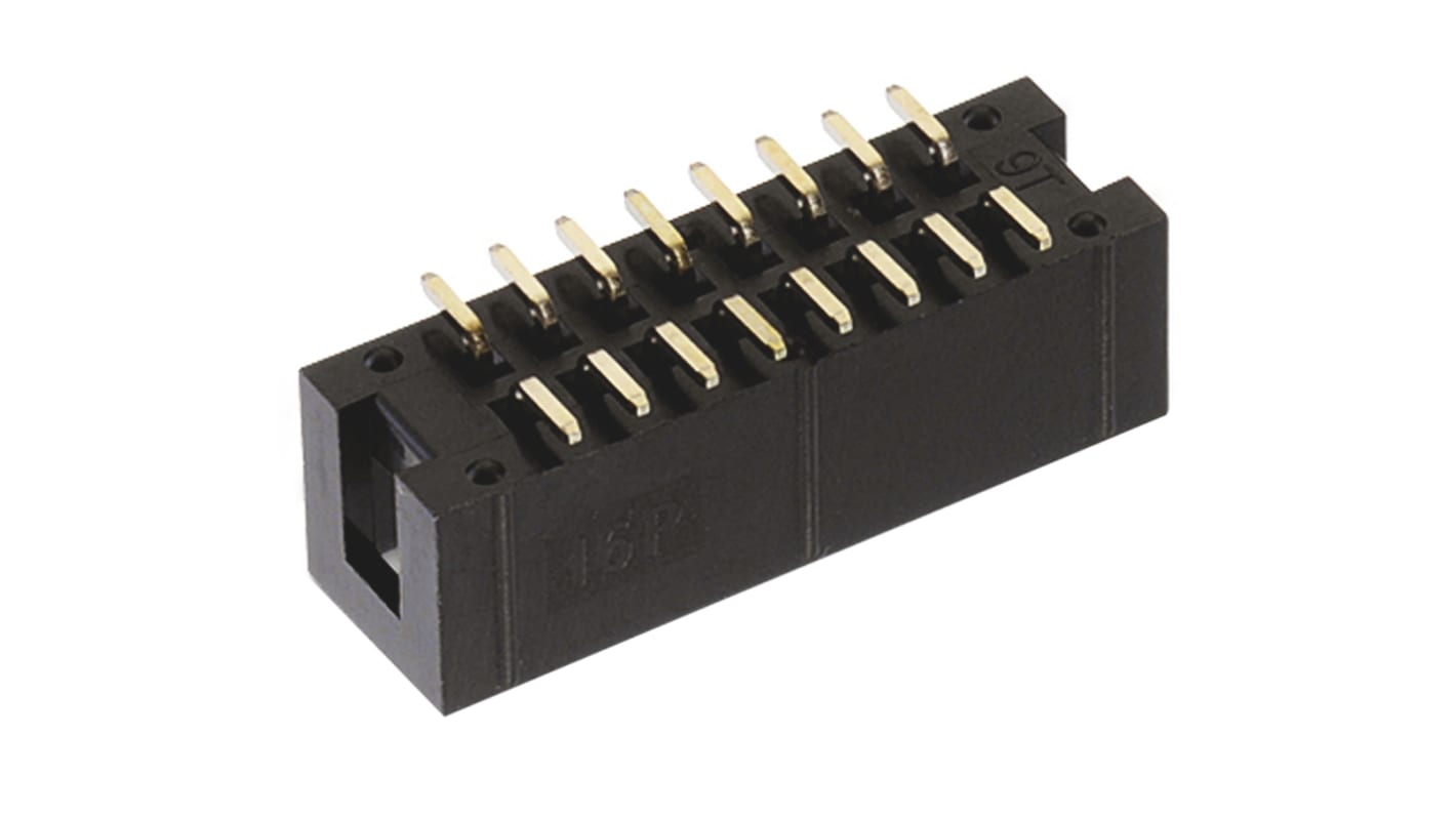 Wurth Elektronik WR-BHD Series Straight Through Hole PCB Header, 10 Contact(s), 2.54mm Pitch, 2 Row(s), Shrouded