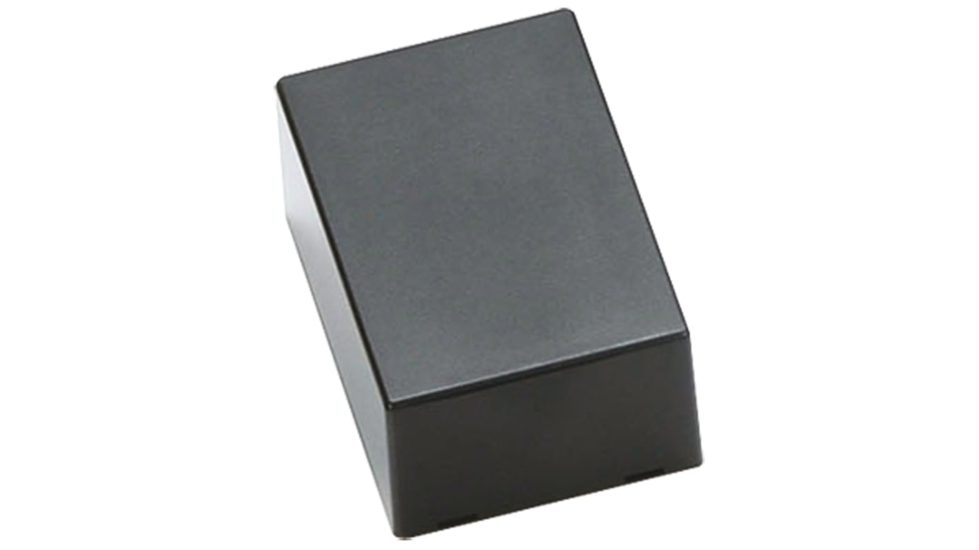 Takachi Electric Industrial SW Series Black ABS Enclosure, Black Lid, 60 x 18 x 17mm