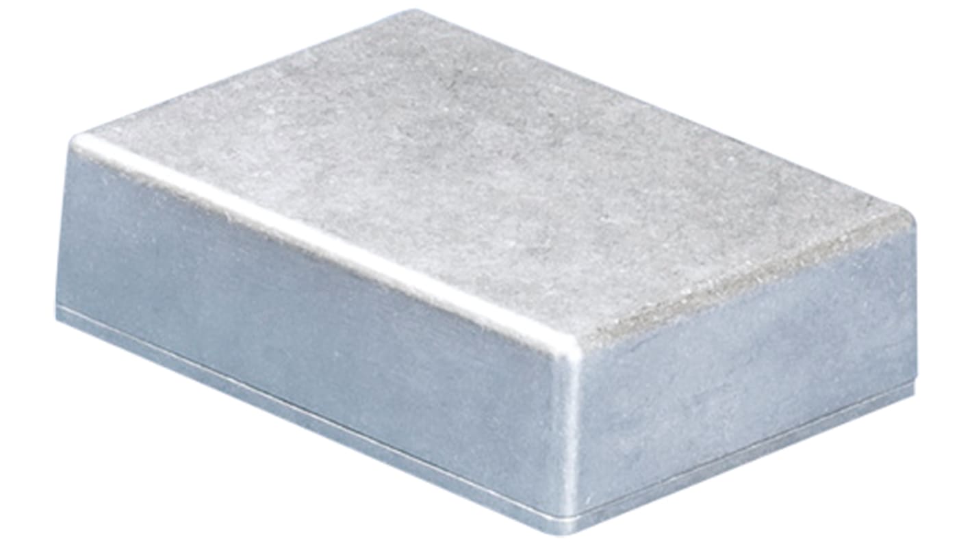 Takachi Electric Industrial TD Series Silver Die Cast Aluminium Enclosure, Silver Lid, 94.5 x 40.5 x 32mm