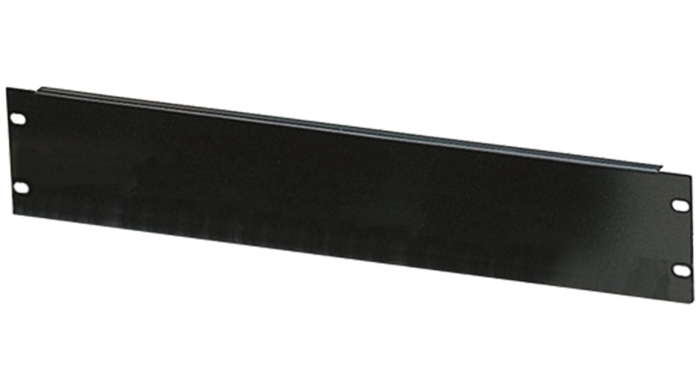 Takachi Electric Industrial Black Steel Blanking Panel, 2U, 482.6 x 88mm