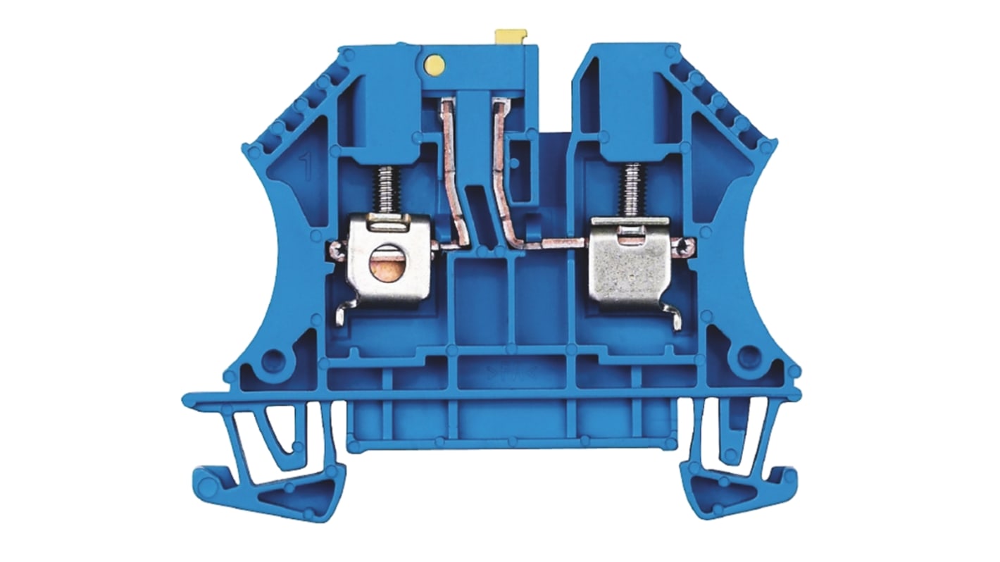 7910220000 Weidmuller W Series Blue Disconnect Terminal Block, Single