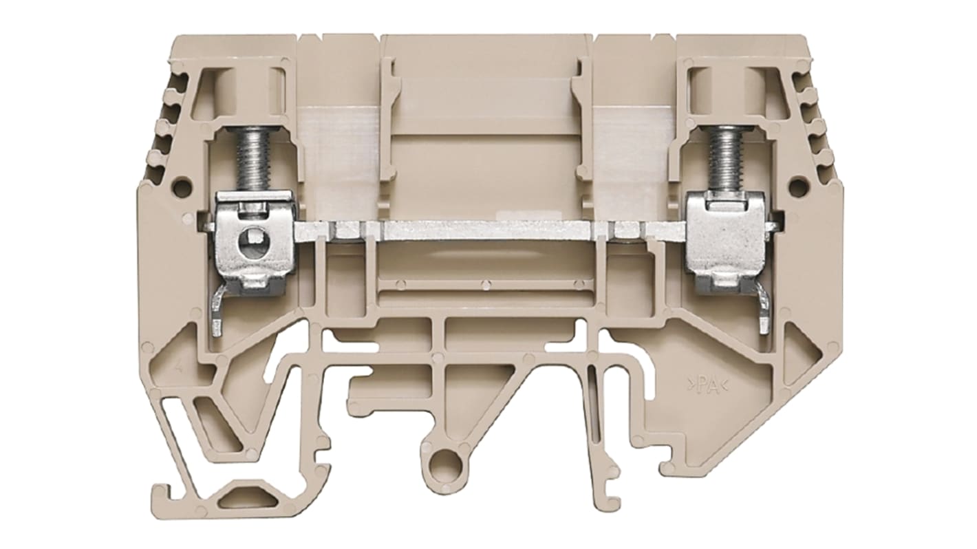 Weidmüller W Reihenklemme Einfach Braun, 630 V / 57A, Schraubanschluss