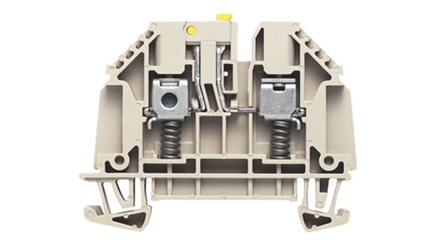 Weidmüller W Reihenklemme Einfach Beige, 500 V / 32A, Schraubanschluss