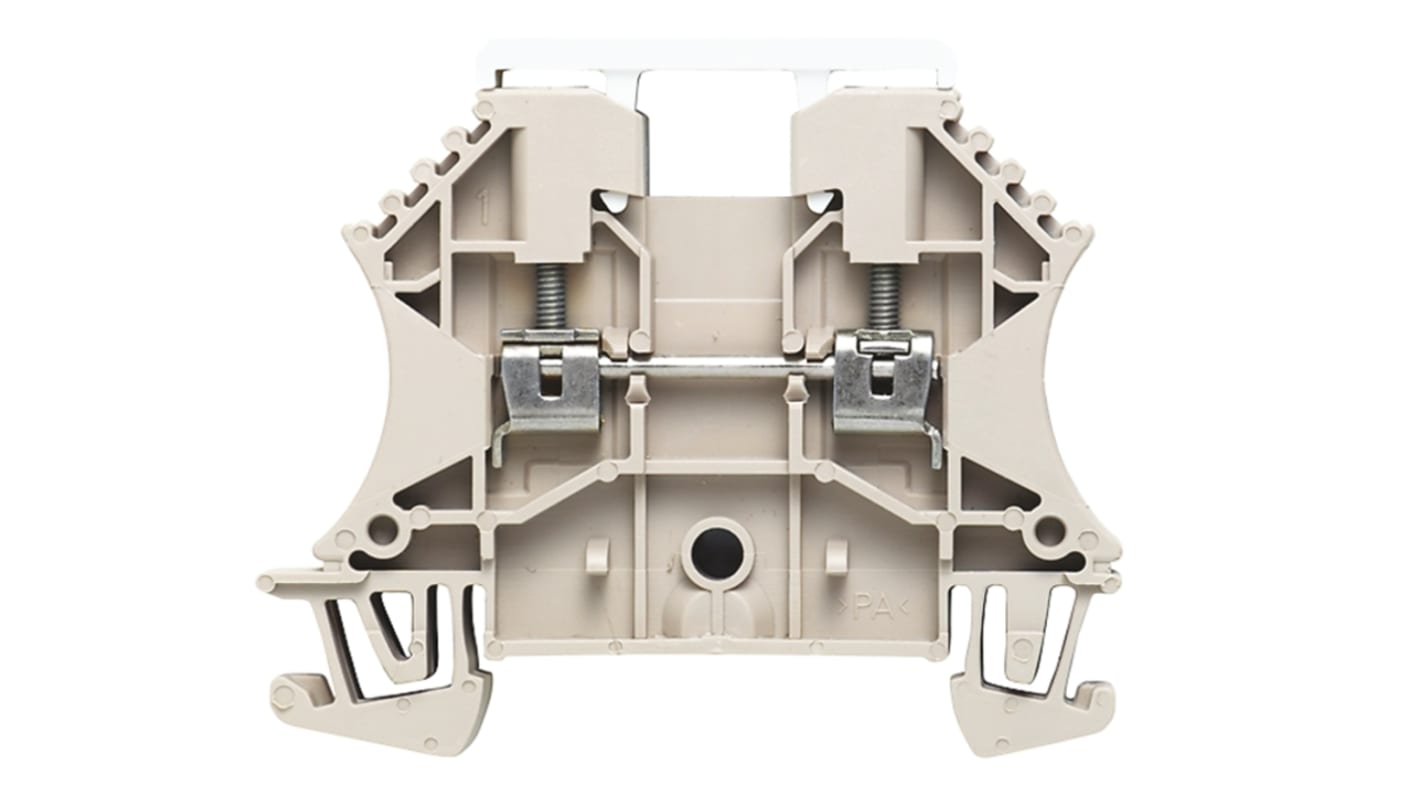 Weidmüller W Series Dark Beige Thermoelectric Voltage Terminal Block Pair, 2.5mm², Single-Level, Screw Termination