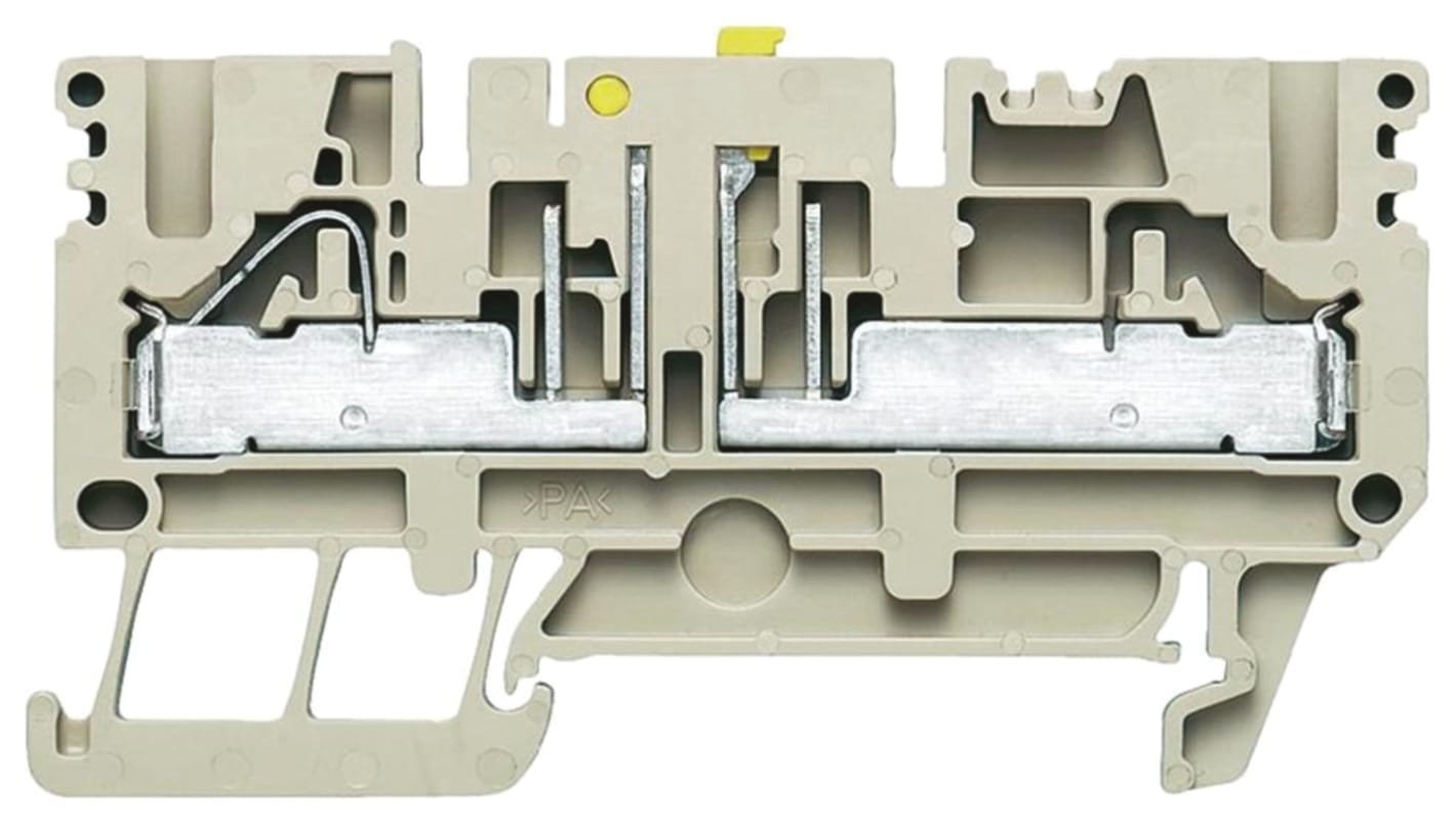 Weidmüller P Series Blue Disconnect Terminal Block, 0.5 → 6mm², Single-Level, Push In Termination