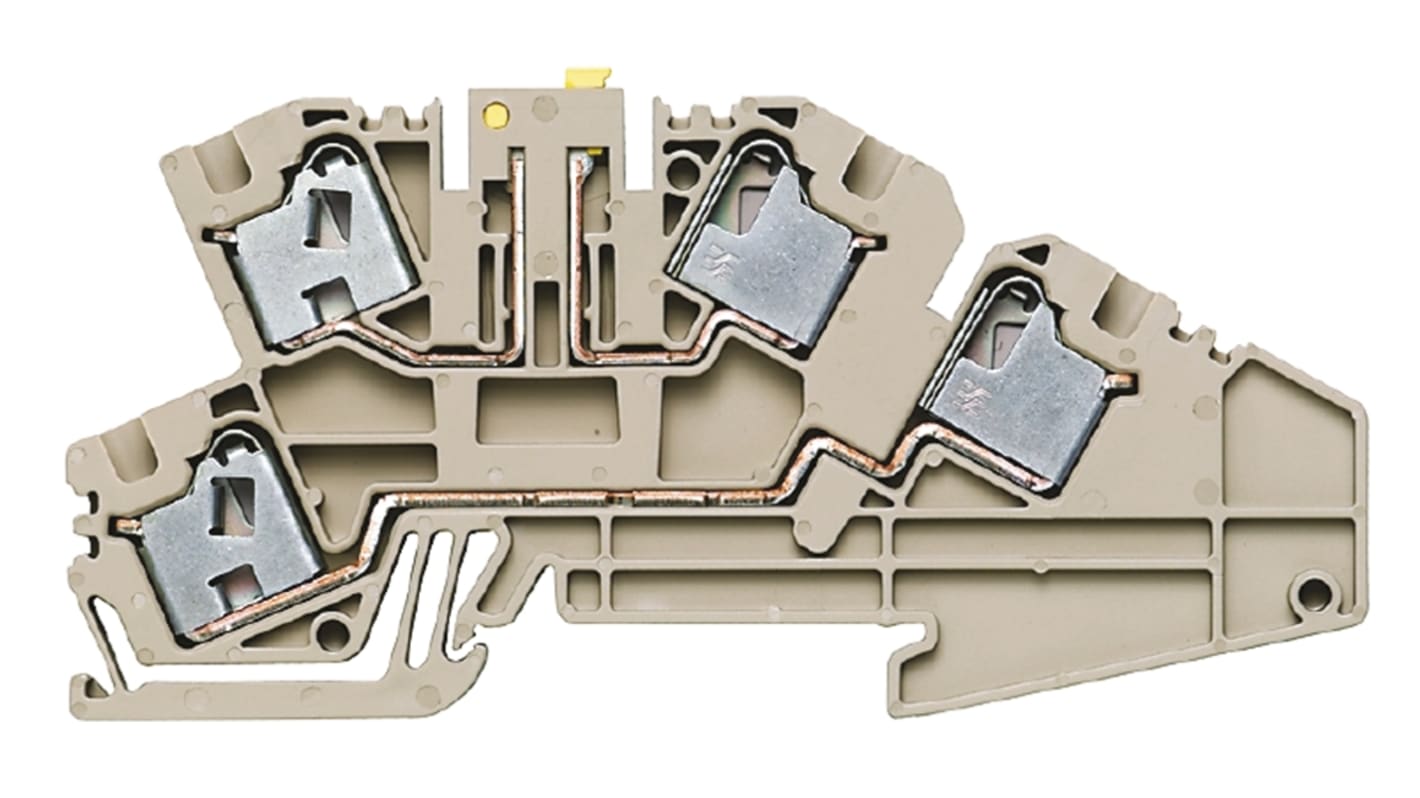 1899190000 Weidmuller P Series Dark Beige Disconnect Terminal Block